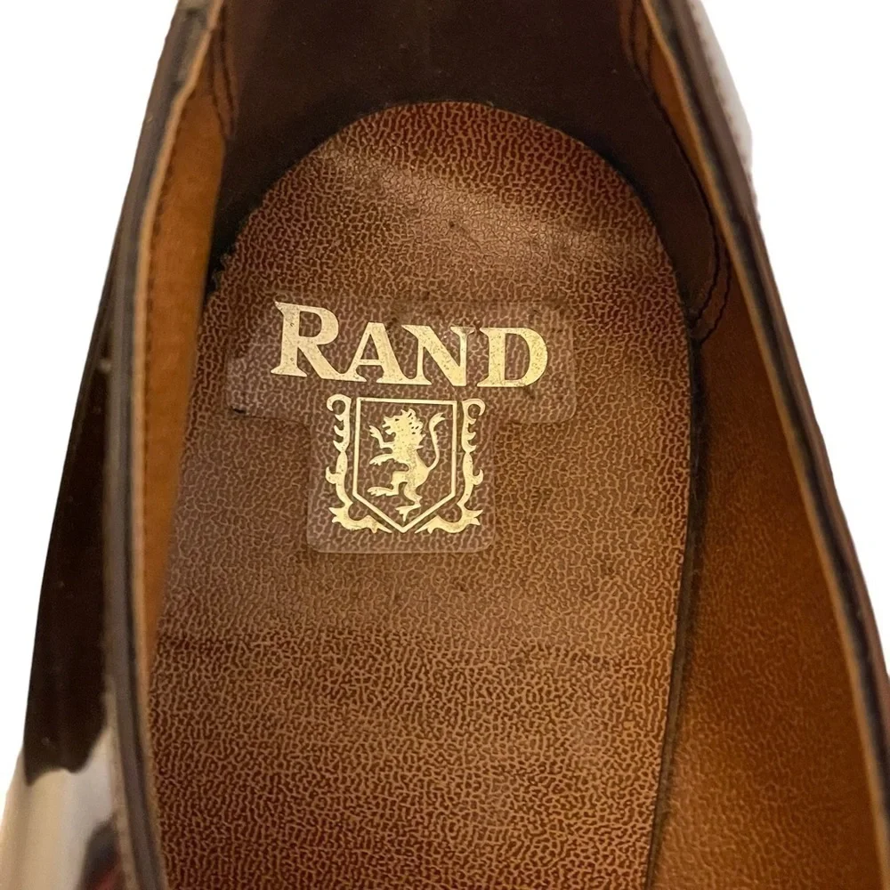 Mens RAND Patent Leather Slip On Loafers Dress Shoes - Picture 6 of 8